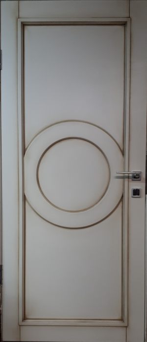Межкомнатная дверь в профиле массив (эмаль с патиной) Екатеринбург